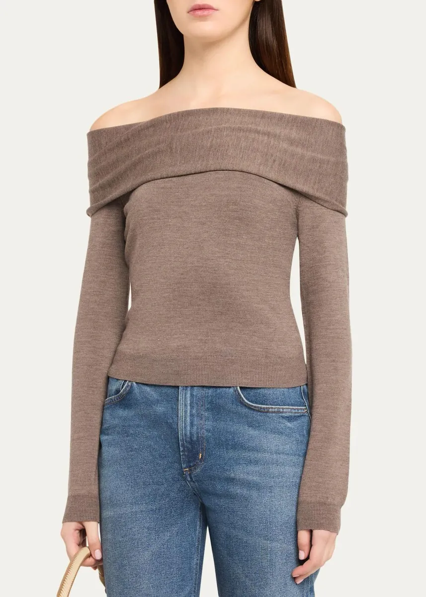 Simkhai Delphia Off-Shoulder Wool Top | Thumbnail 4 Simkhai Delphia Off-Shoulder Wool Top | Thumbnail 4