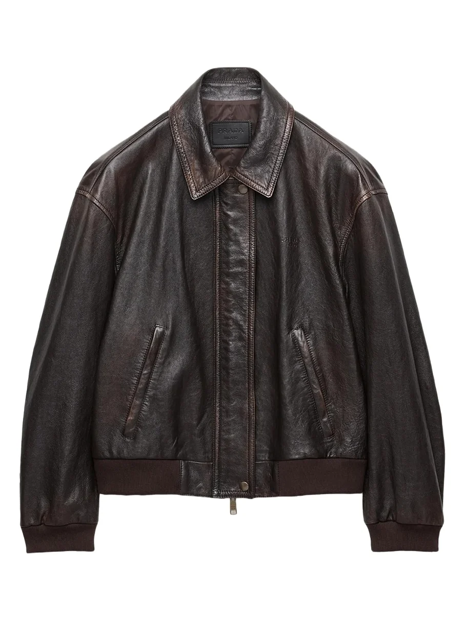 Leather Bomber Jacket Leather Bomber Jacket
