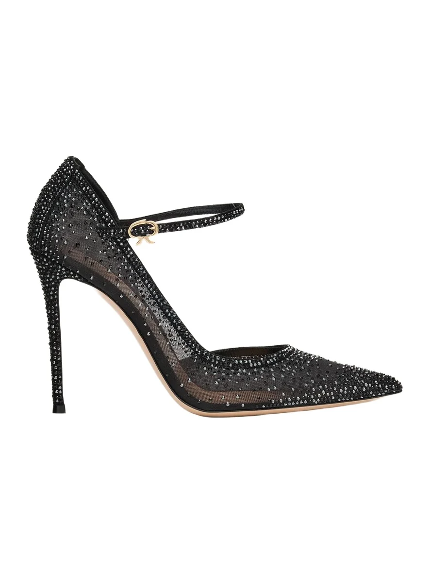 95mm Embellished Organza d'Orsay Pumps