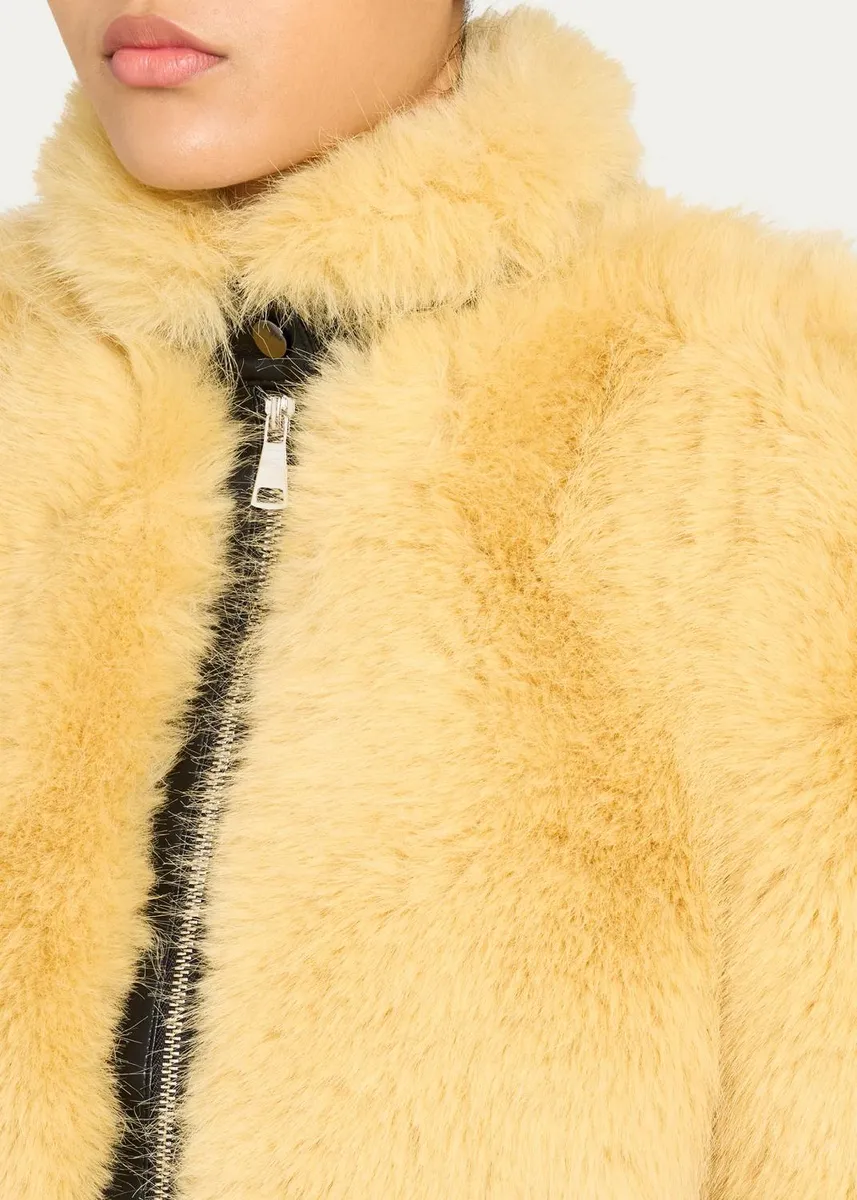 Et Ochs Finley Faux Fur and Faux Leather Combo Jacket | Thumbnail 5