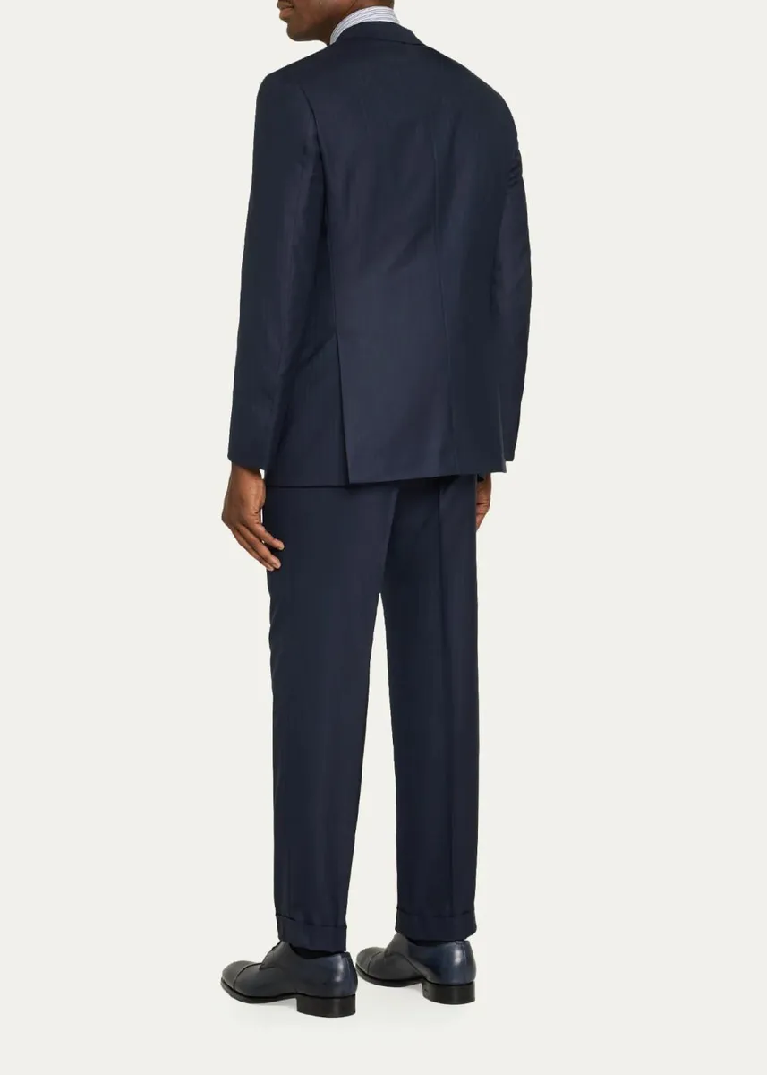 Brioni Men's Brunico Wool & Silk Herringbone Two-Piece Suit | Thumbnail 3 Brioni Men's Brunico Wool & Silk Herringbone Two-Piece Suit | Thumbnail 3