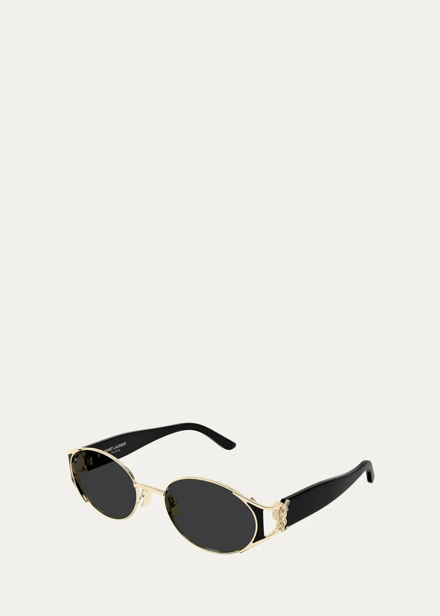 Saint Laurent SL M919 55MM Oval Sunglasses | Thumbnail 2 Saint Laurent SL M919 55MM Oval Sunglasses | Thumbnail 2