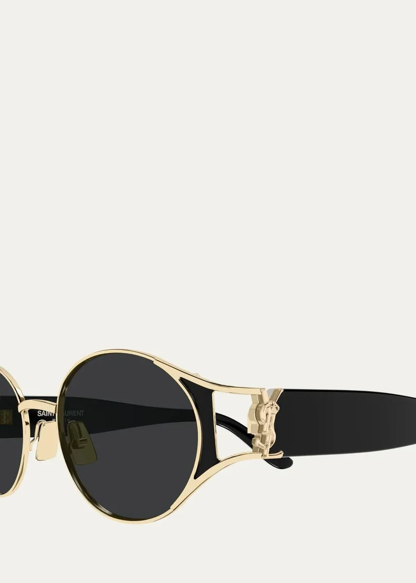 Saint Laurent SL M919 55MM Oval Sunglasses | Thumbnail 3 Saint Laurent SL M919 55MM Oval Sunglasses | Thumbnail 3