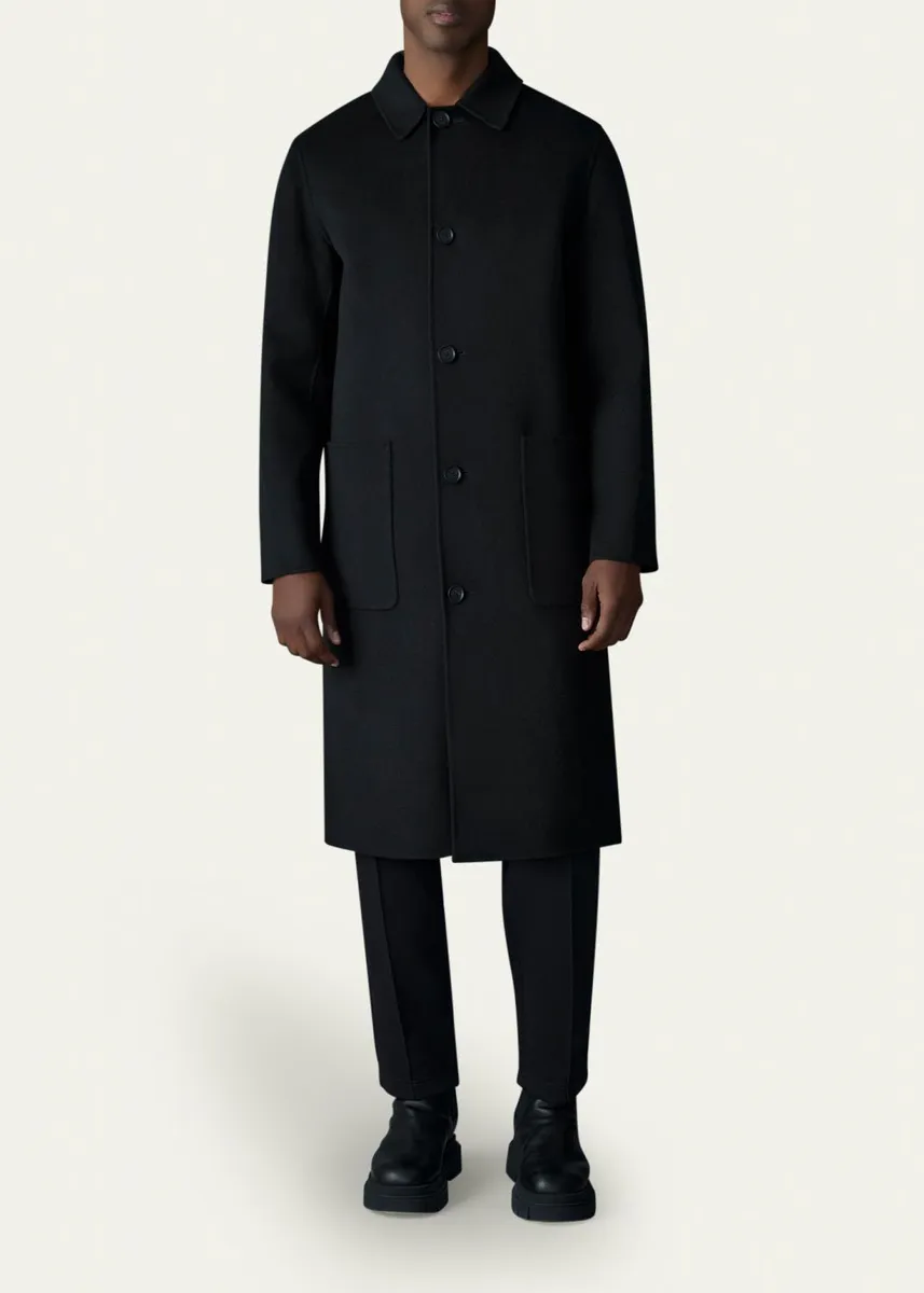 Mackage Men's Beckett Handmade Wool Overcoat | Thumbnail 2 Mackage Men's Beckett Handmade Wool Overcoat | Thumbnail 2