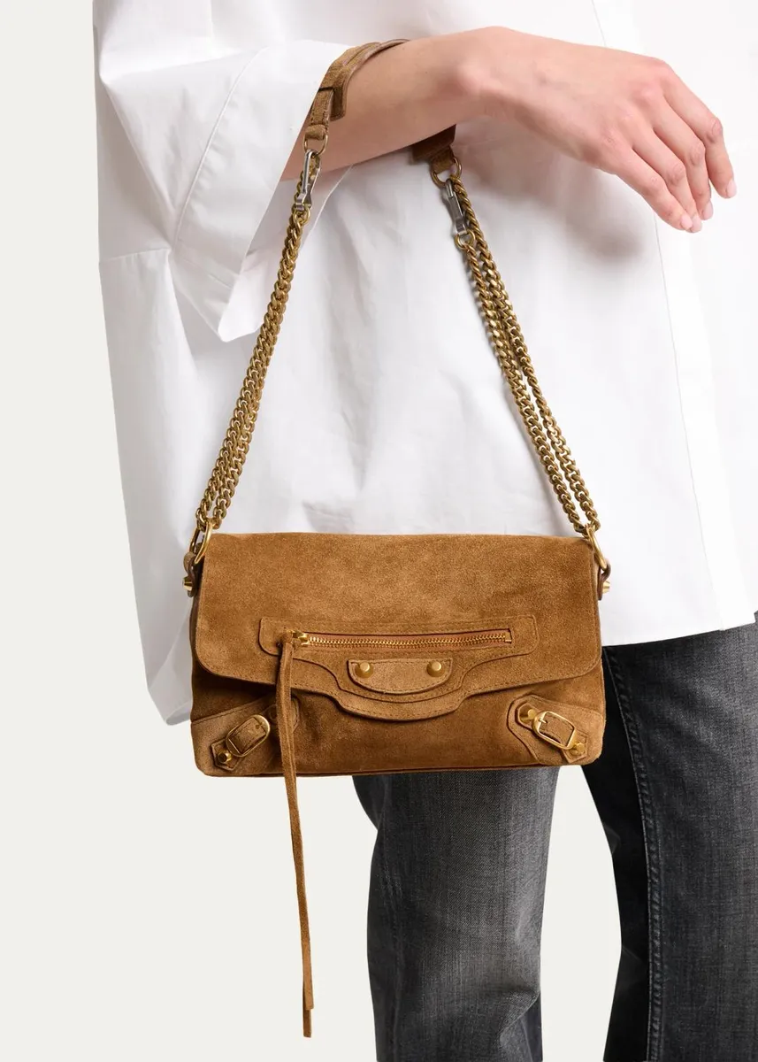 Balenciaga Le City Suede Clutch Bag | Thumbnail 2 Balenciaga Le City Suede Clutch Bag | Thumbnail 2