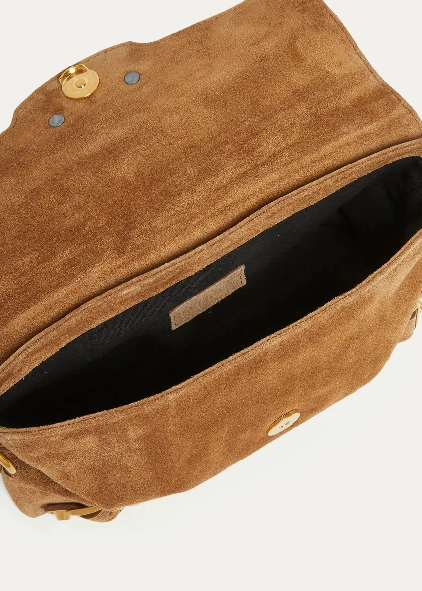 Balenciaga Le City Suede Clutch Bag | Thumbnail 4 Balenciaga Le City Suede Clutch Bag | Thumbnail 4