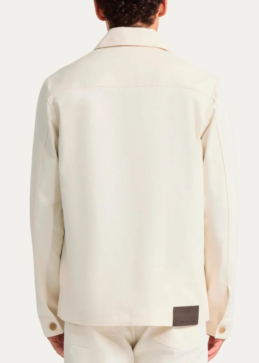 Frescobol Carioca Men's Cotton Chore Jacket | Thumbnail 3