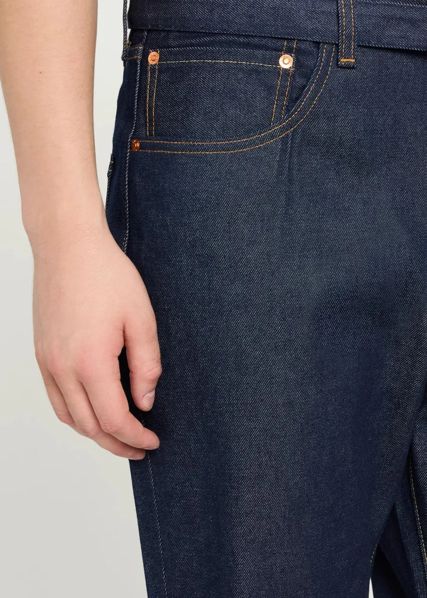 Sacai Levi's x Unisex Oversized Wide-Leg Belted Jeans | Thumbnail 5 Sacai Levi's x Unisex Oversized Wide-Leg Belted Jeans | Thumbnail 5