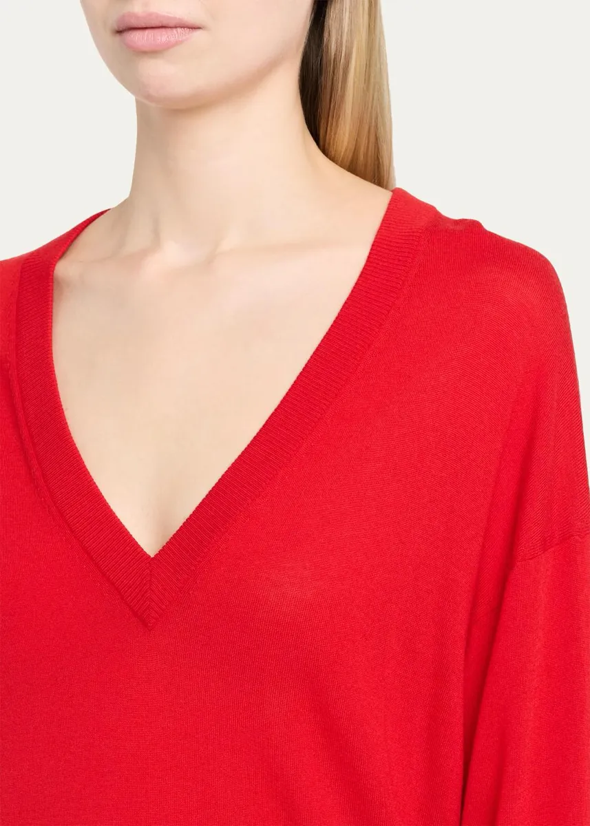 A.L.C. Nicole Wool V-Neck Sweater | Thumbnail 5