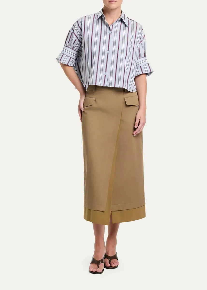 TWP A Trip to the Met Wrap Midi Skirt | Thumbnail 2