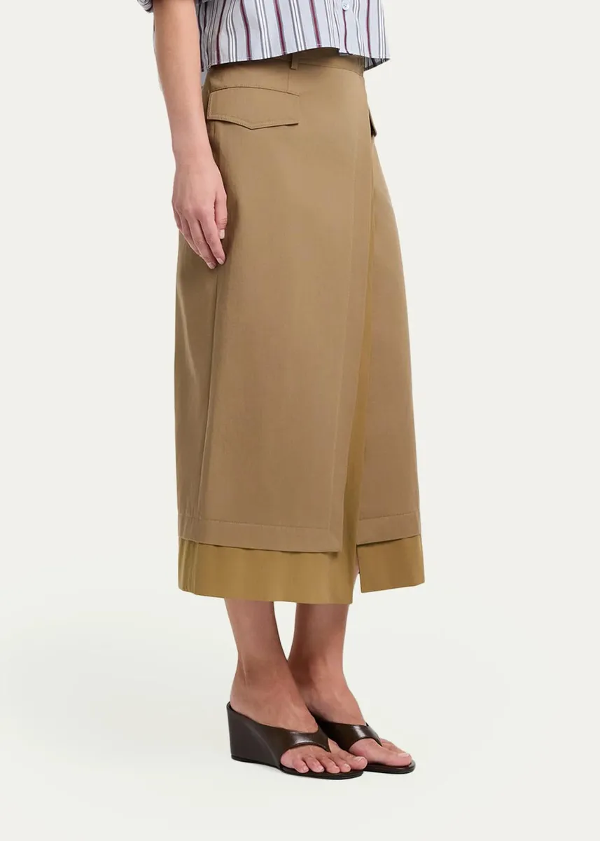 TWP A Trip to the Met Wrap Midi Skirt | Thumbnail 4