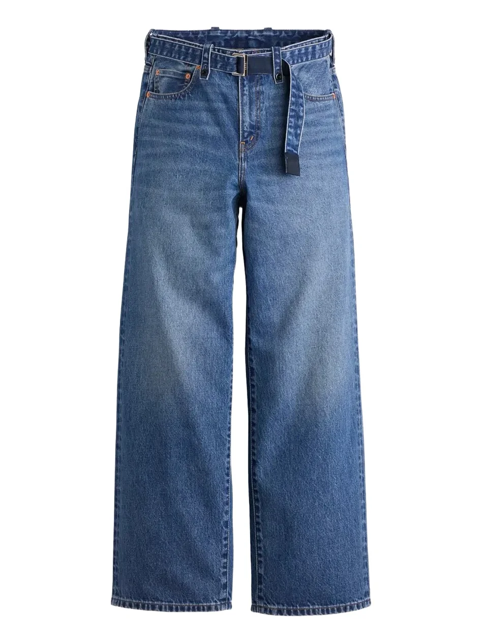 Sacai x Levi's Unisex Wide-Leg Belted Jeans