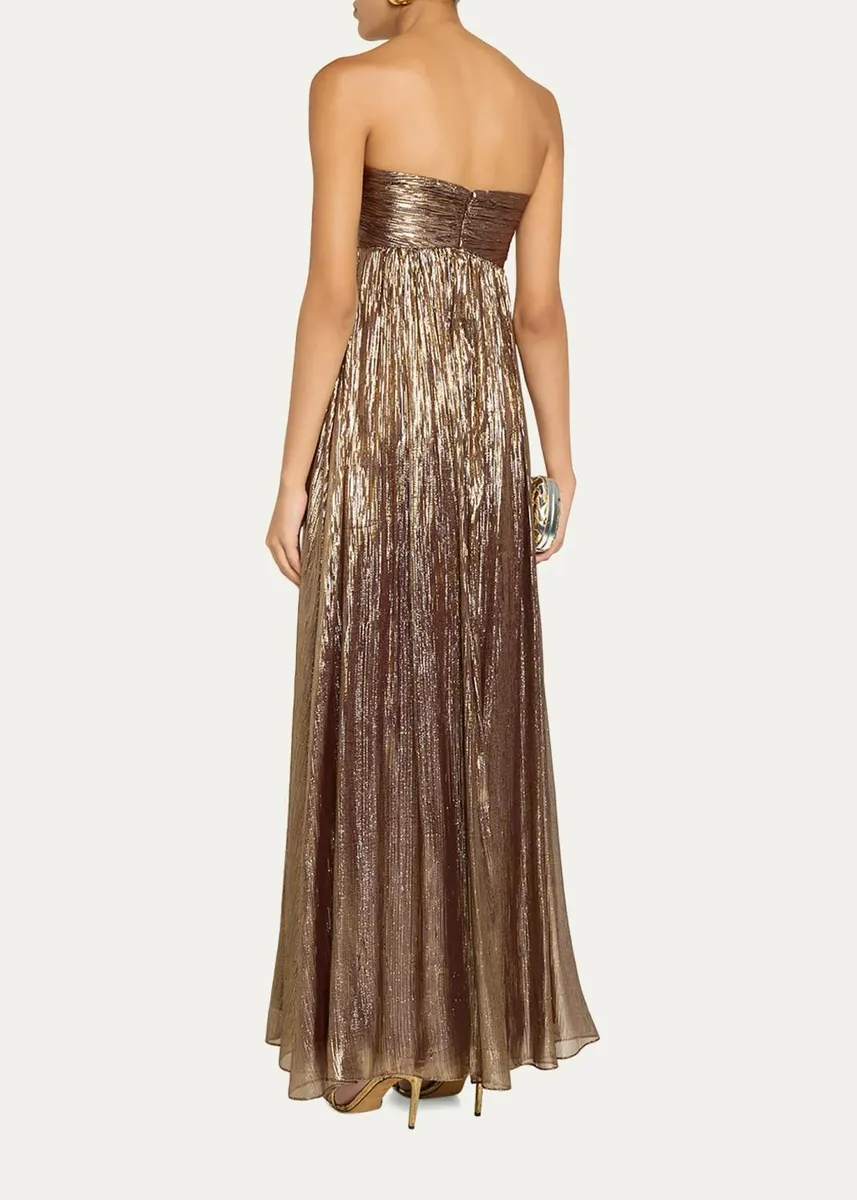Ramy Brook Liberty Strapless Metallic Gown | Thumbnail 3