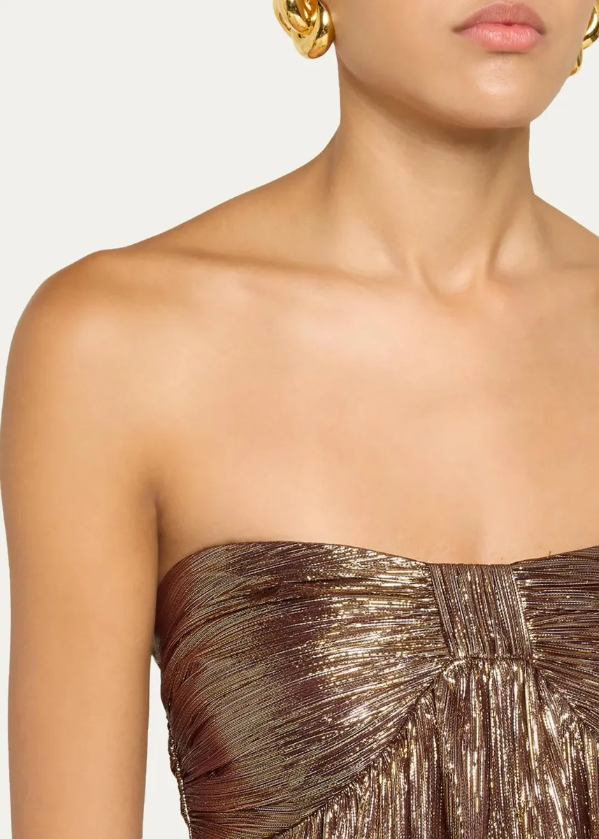 Ramy Brook Liberty Strapless Metallic Gown | Thumbnail 5