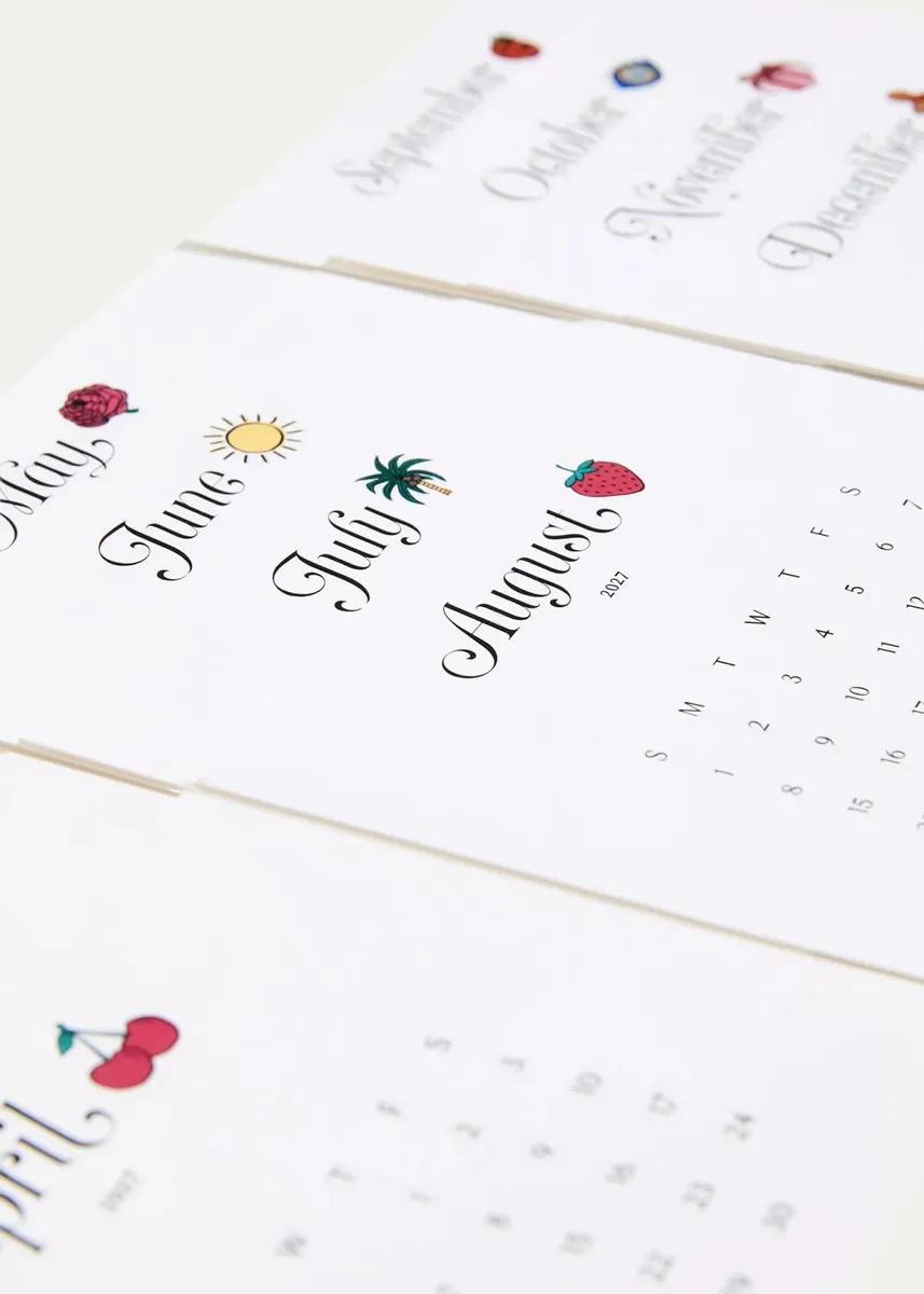 Dear Annabelle Charmed Year Brass Calendar | Thumbnail 4