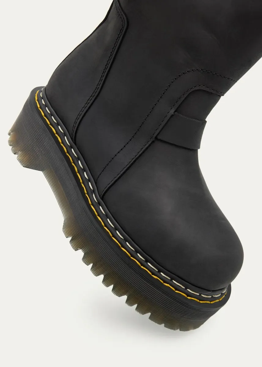 Dr. Martens x Rick Owens x Dr. Martens Quad Sole Pull-On Leather Boots | Thumbnail 3 Dr. Martens x Rick Owens x Dr. Martens Quad Sole Pull-On Leather Boots | Thumbnail 3