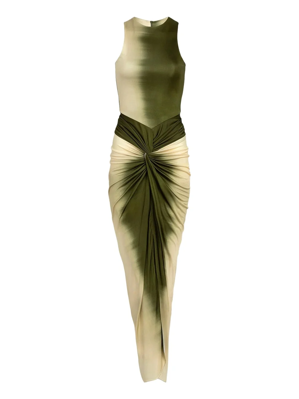 Leni Twisted Ombre Jersey Sleeveless Maxi Dress