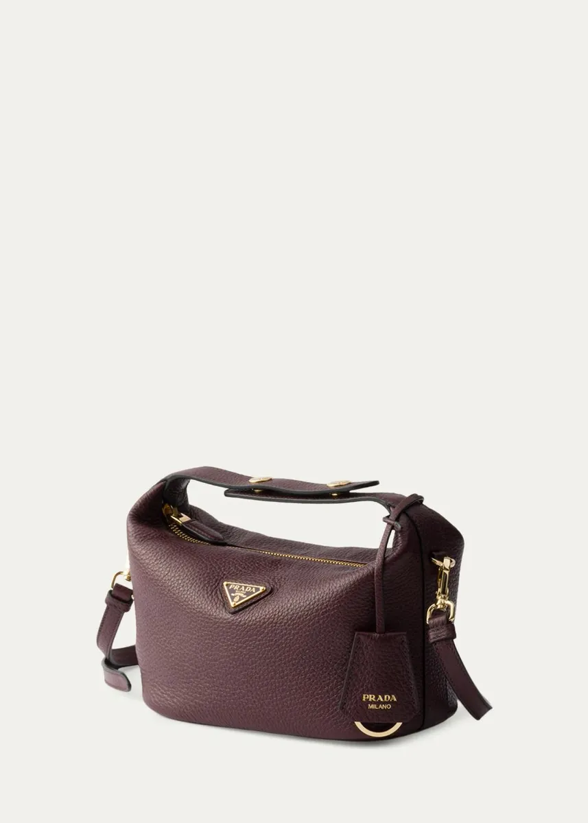 Prada Cherie Mini Grain Leather Top-Handle Bag | Thumbnail 2