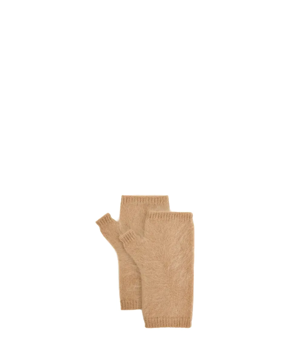 Fleurette Brushed Cashmere Fingerless Gloves | Thumbnail 2 Fleurette Brushed Cashmere Fingerless Gloves | Thumbnail 2