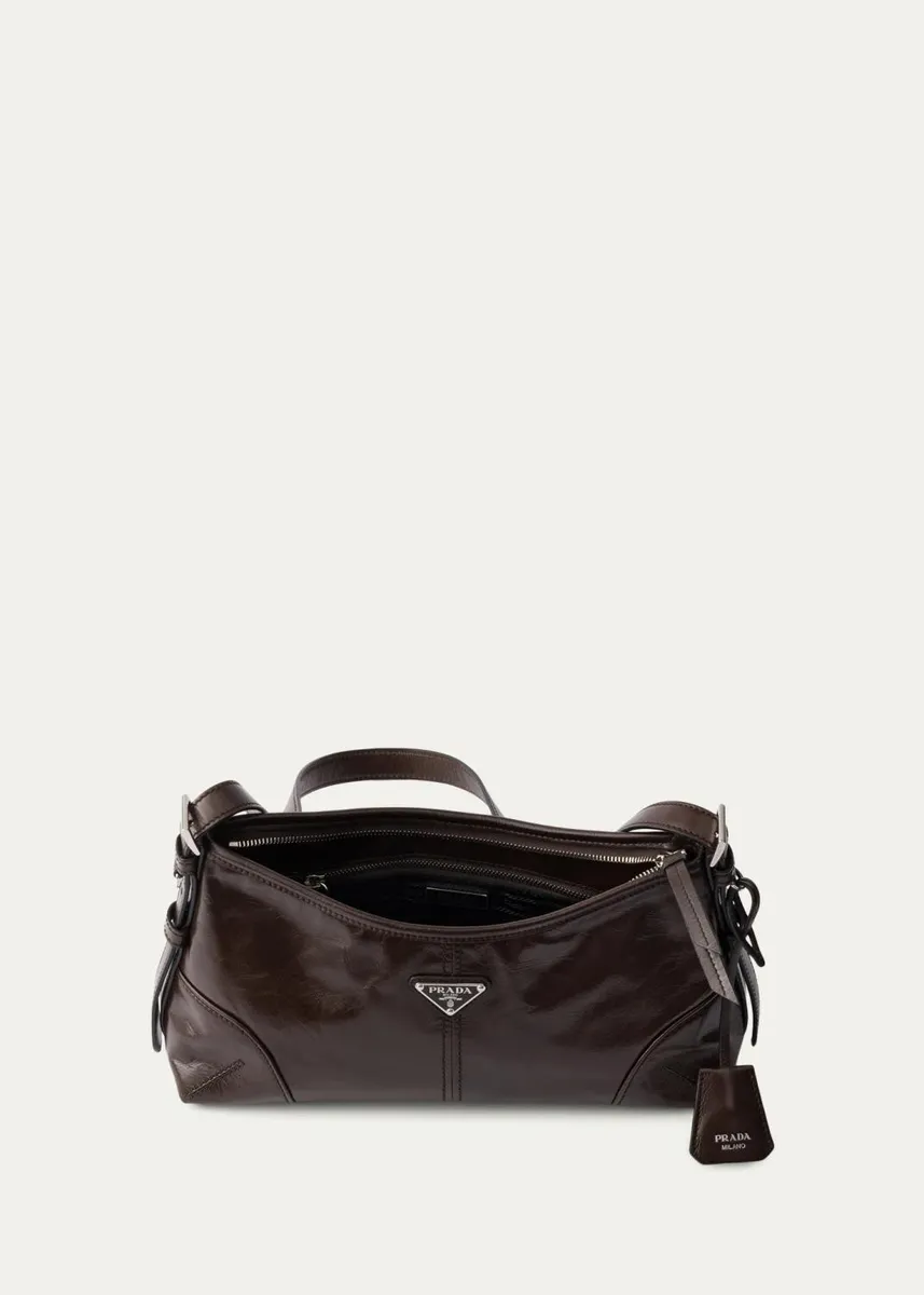 Prada Aimee Medium Leather Shoulder Bag | Thumbnail 3 Prada Aimee Medium Leather Shoulder Bag | Thumbnail 3