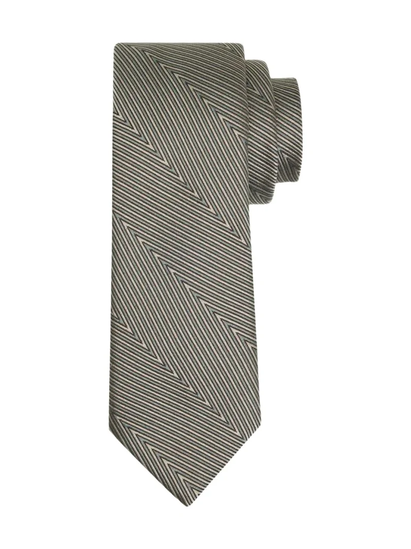 Giorgio Armani Geometric Line Silk Tie