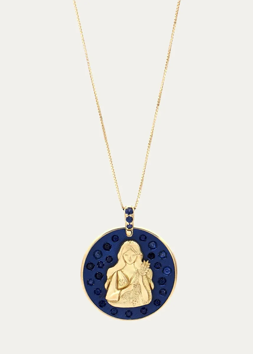 FARAONE MENNELLA by R.F.M.A.S. 18K VIRGO Necklace with Sapphires | Thumbnail 3
