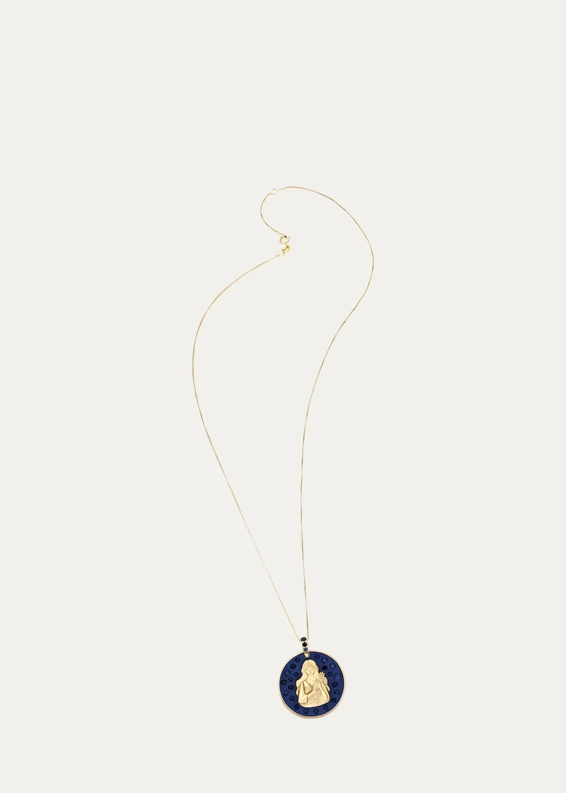 18K VIRGO Necklace with Sapphires