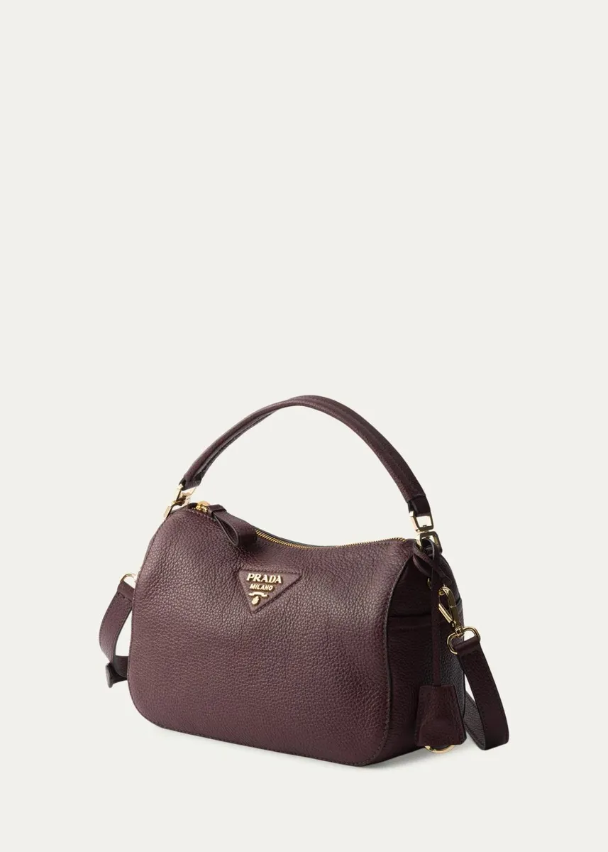 Prada Grain Leather Top-Handle Bag | Thumbnail 6