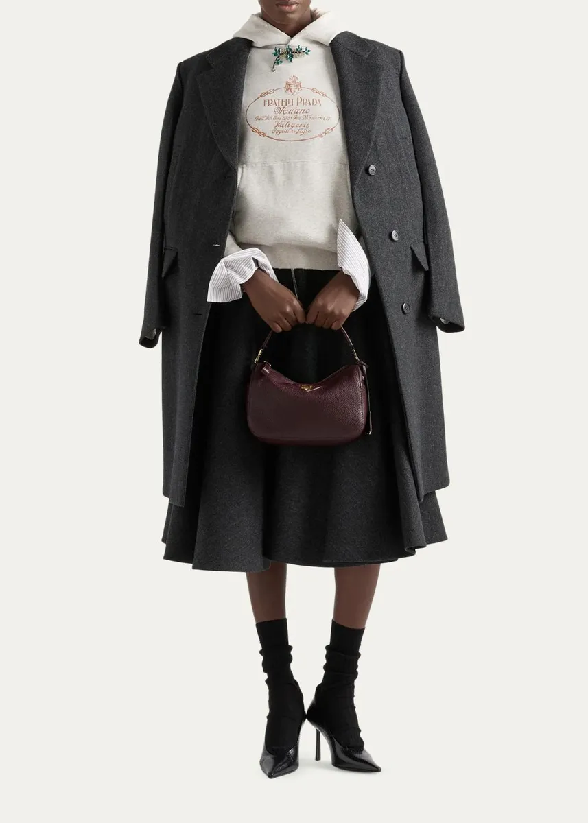Prada Grain Leather Top-Handle Bag | Thumbnail 8