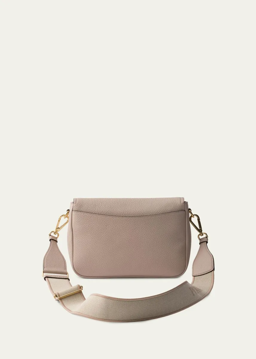 Prada Daino Flap Soft Leather Crossbody Bag | Thumbnail 2