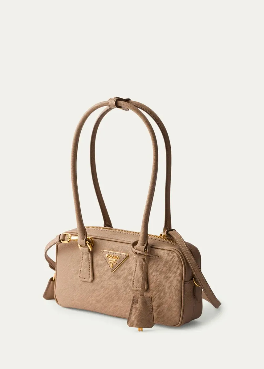 Prada Mini Saffiano Leather Top-Handle Bag | Thumbnail 2 Prada Mini Saffiano Leather Top-Handle Bag | Thumbnail 2