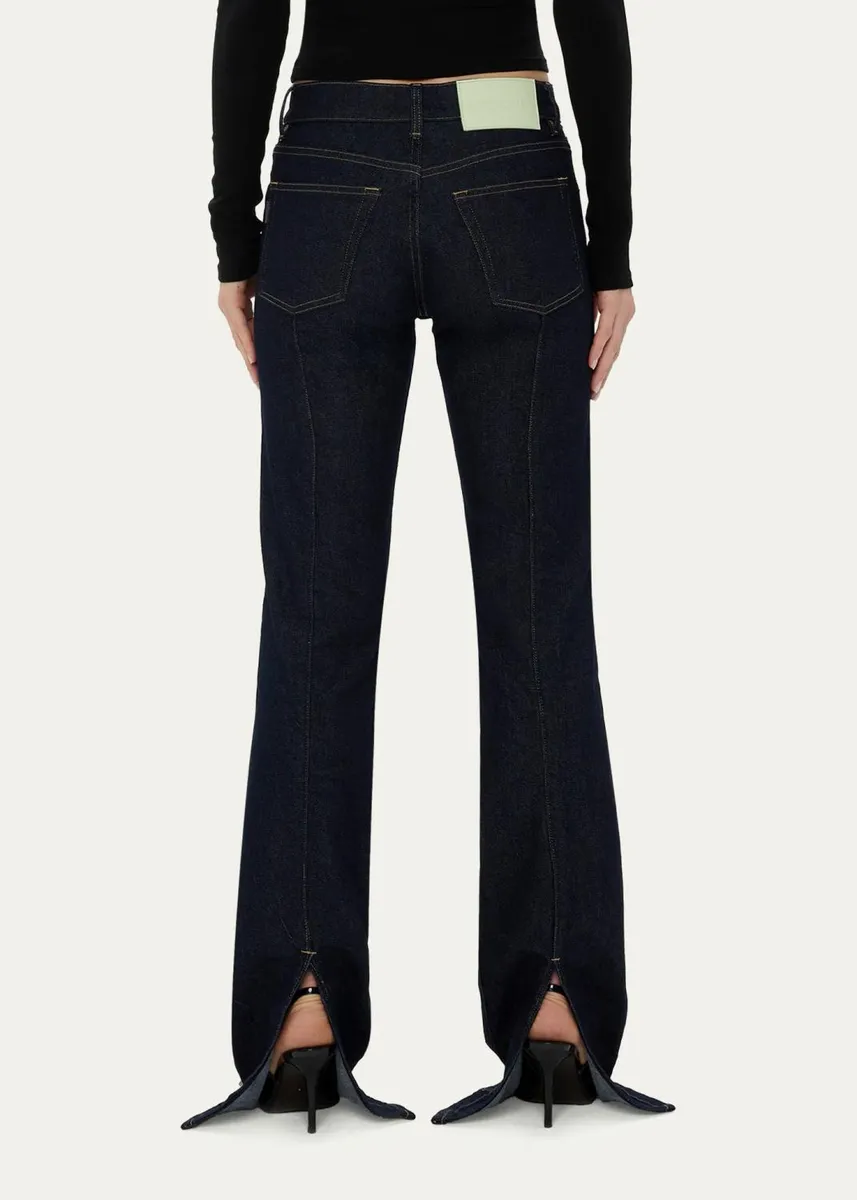 Haikure Chewy Mid-Rise Flared Slit Jeans | Thumbnail 3 Haikure Chewy Mid-Rise Flared Slit Jeans | Thumbnail 3