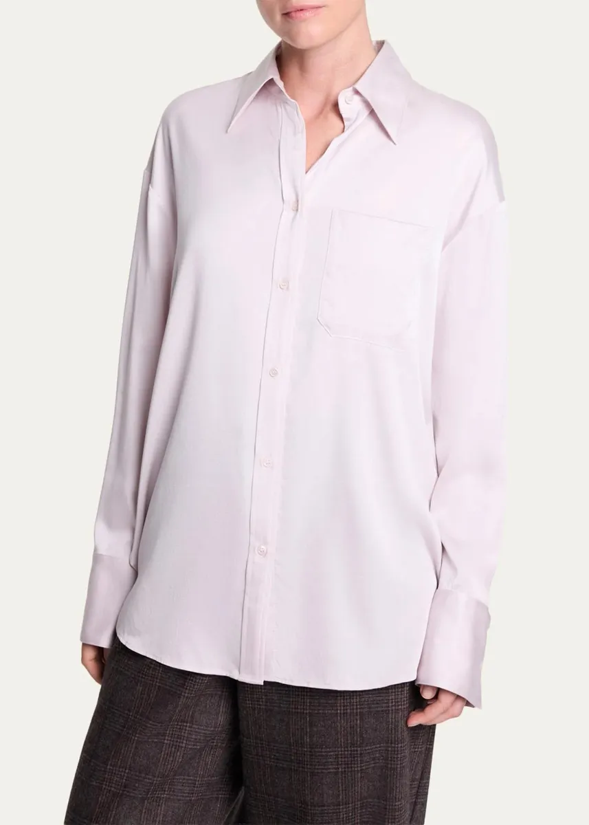TWP Big Joe Stretch-Silk Shirt | Thumbnail 4