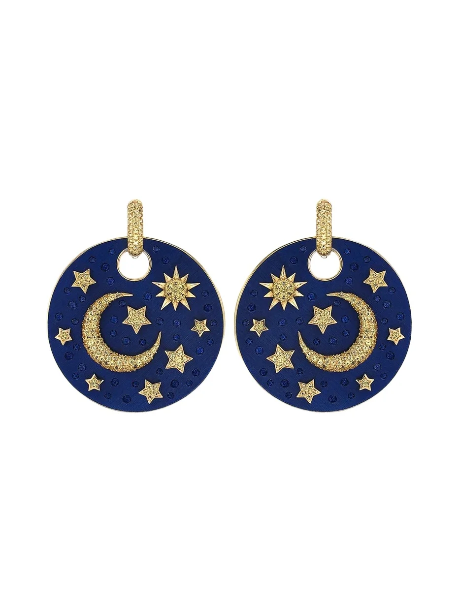 Luna Caprese 18K Yellow Gold Yellow Sapphire Drop Earrings