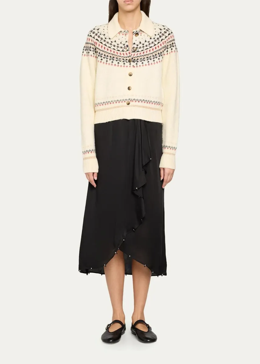 Etoile Isabel Marant Zoe Fair Isle Cardigan | Thumbnail 2 Etoile Isabel Marant Zoe Fair Isle Cardigan | Thumbnail 2
