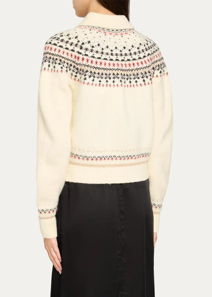 Etoile Isabel Marant Zoe Fair Isle Cardigan | Thumbnail 3 Etoile Isabel Marant Zoe Fair Isle Cardigan | Thumbnail 3