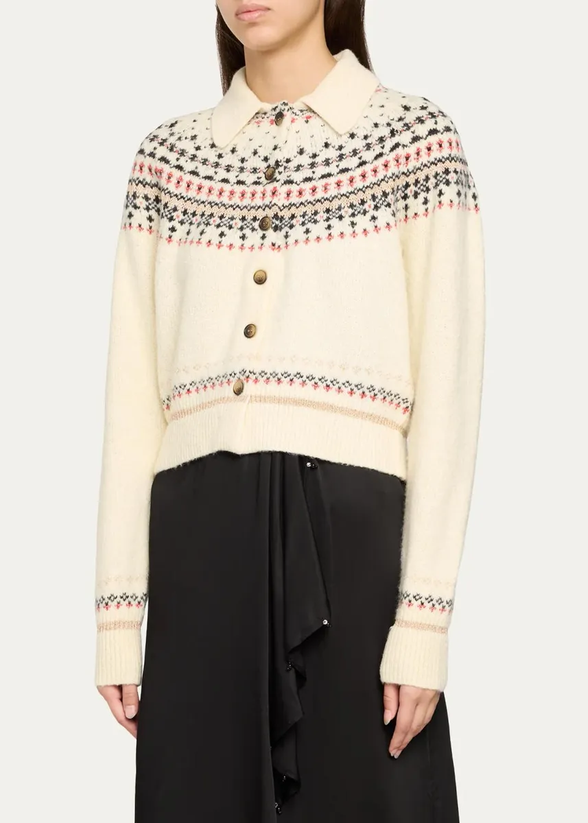 Etoile Isabel Marant Zoe Fair Isle Cardigan | Thumbnail 4 Etoile Isabel Marant Zoe Fair Isle Cardigan | Thumbnail 4