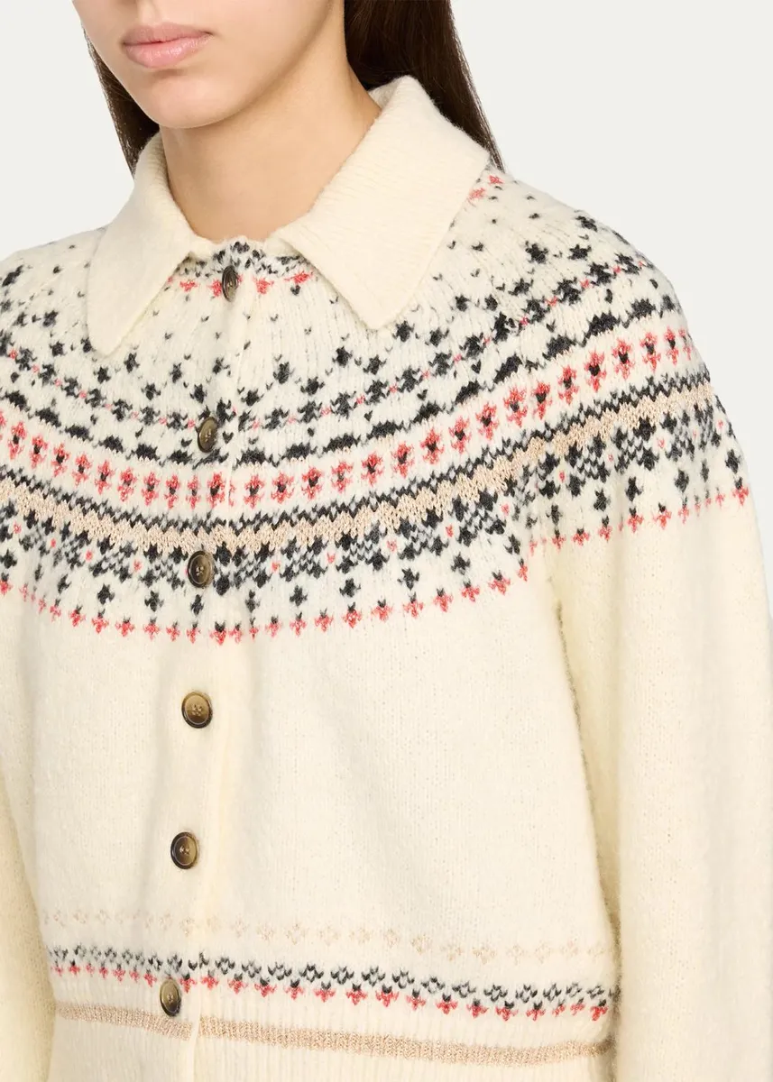 Etoile Isabel Marant Zoe Fair Isle Cardigan | Thumbnail 5 Etoile Isabel Marant Zoe Fair Isle Cardigan | Thumbnail 5