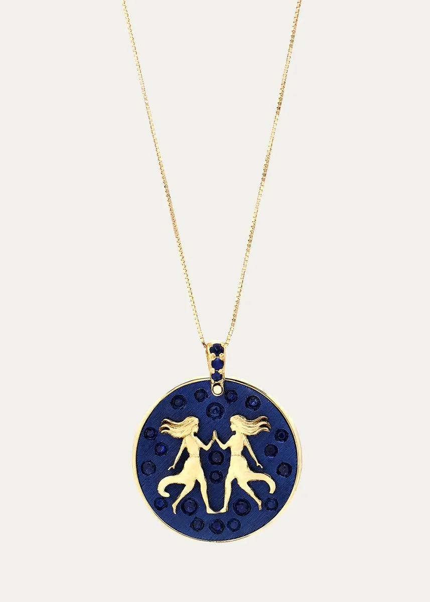 FARAONE MENNELLA by R.F.M.A.S. Gemini 18K Yellow Gold, Sterling Silver & Titanium Pendant Necklace | Thumbnail 3
