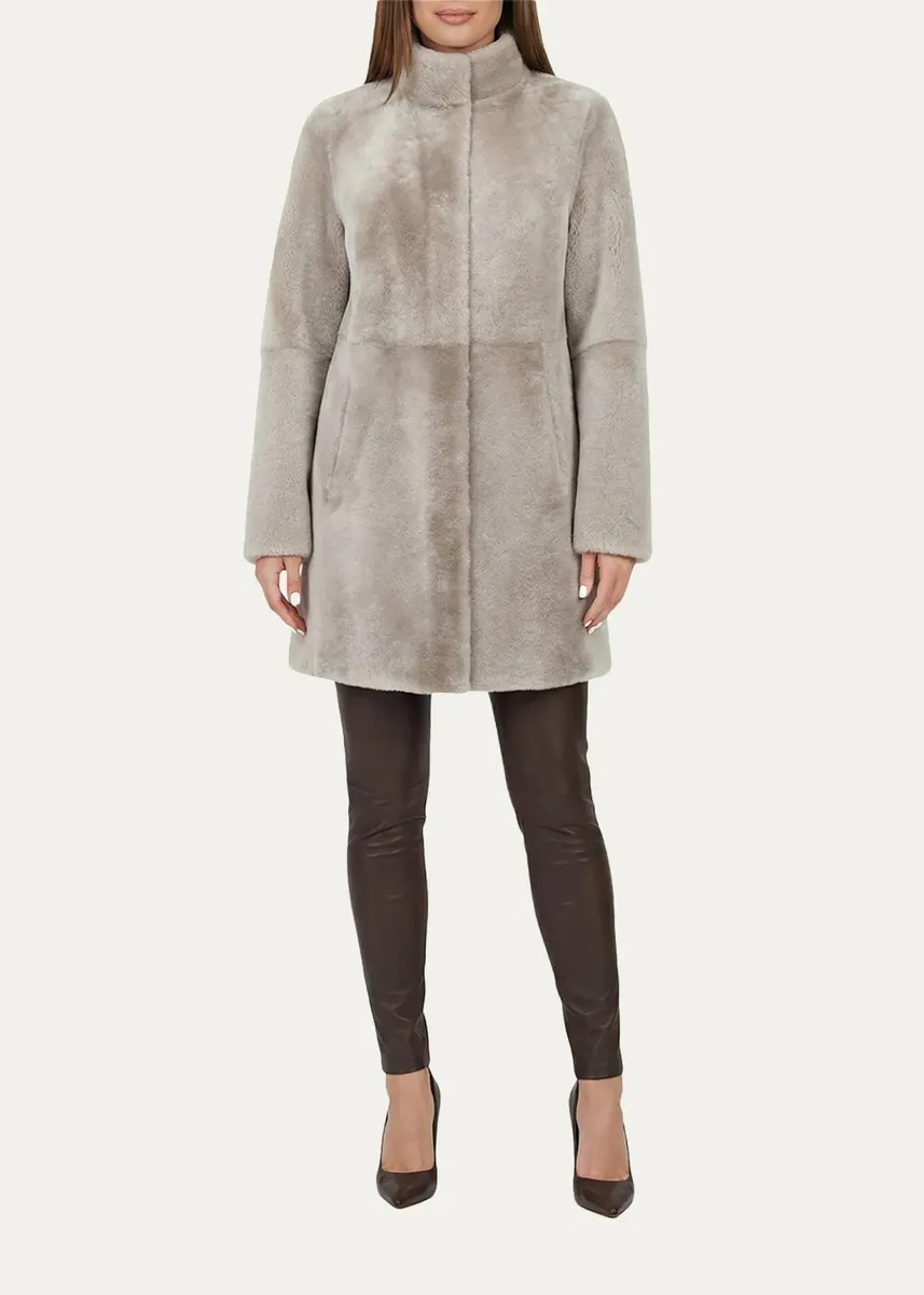 Gorski Merino Lamb Shearling Stroller Coat | Thumbnail 2 Gorski Merino Lamb Shearling Stroller Coat | Thumbnail 2