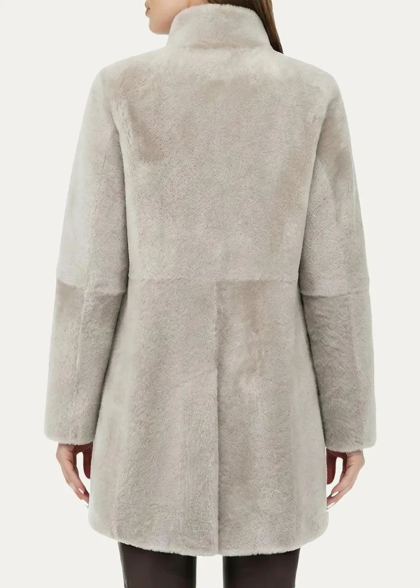 Gorski Merino Lamb Shearling Stroller Coat | Thumbnail 3 Gorski Merino Lamb Shearling Stroller Coat | Thumbnail 3