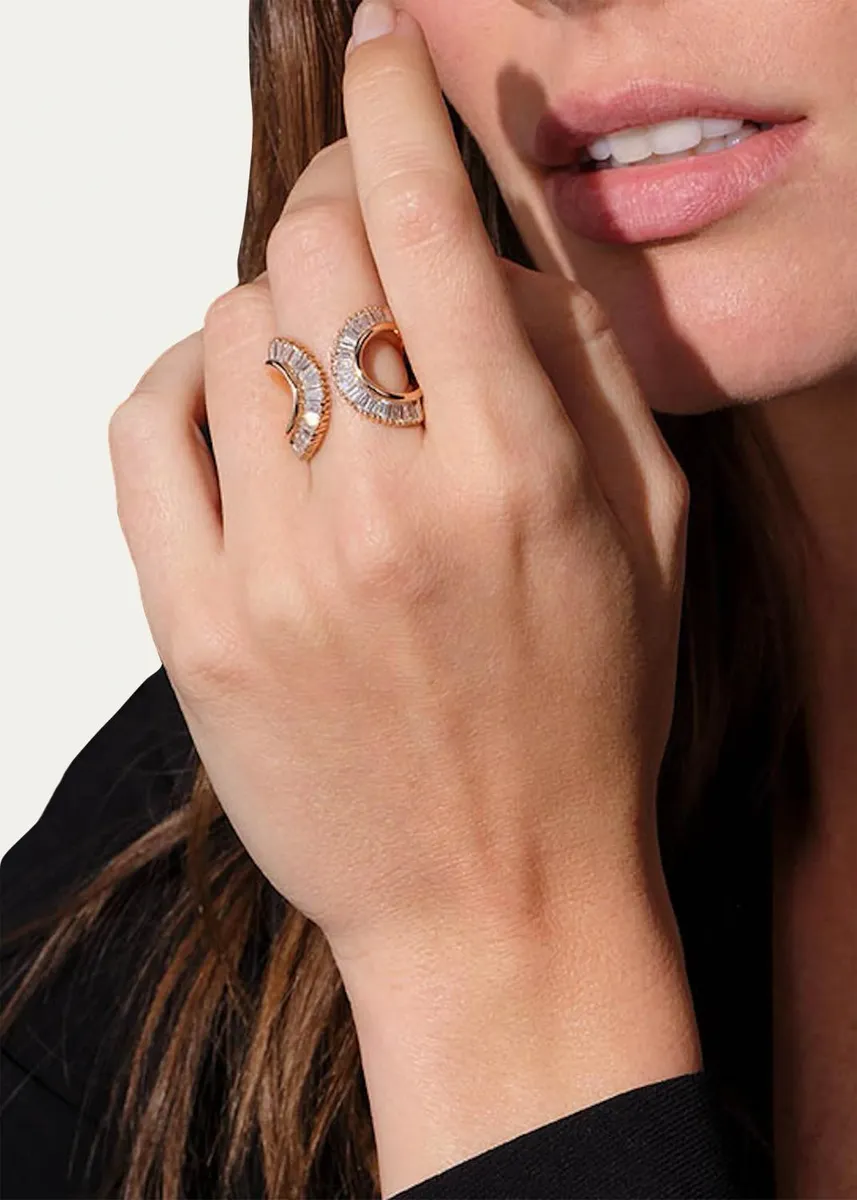 NAK ARMSTRONG Open Sensu 20K Rose Gold & 1.66 TCW Diamond Ring | Thumbnail 2 NAK ARMSTRONG Open Sensu 20K Rose Gold & 1.66 TCW Diamond Ring | Thumbnail 2