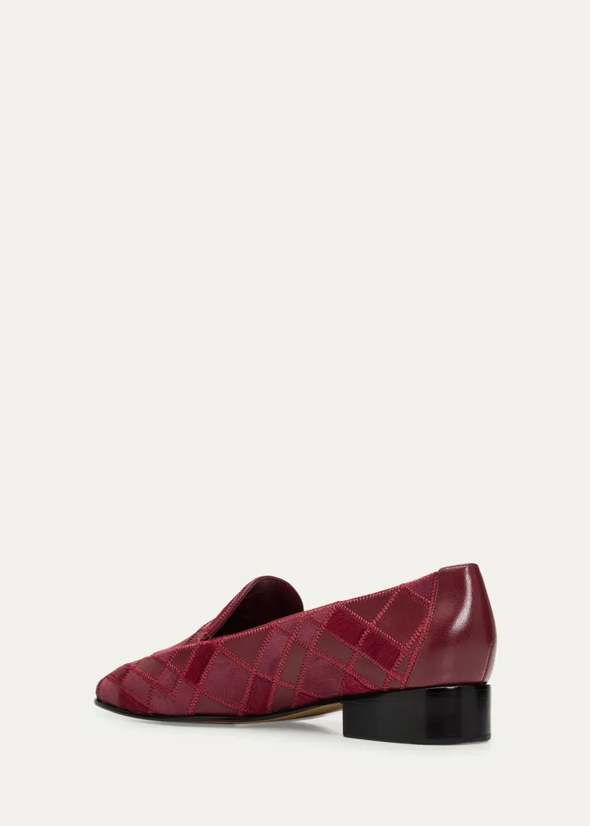 Alexandre Birman Annelise Patchwork Leather Loafers | Thumbnail 4 Alexandre Birman Annelise Patchwork Leather Loafers | Thumbnail 4
