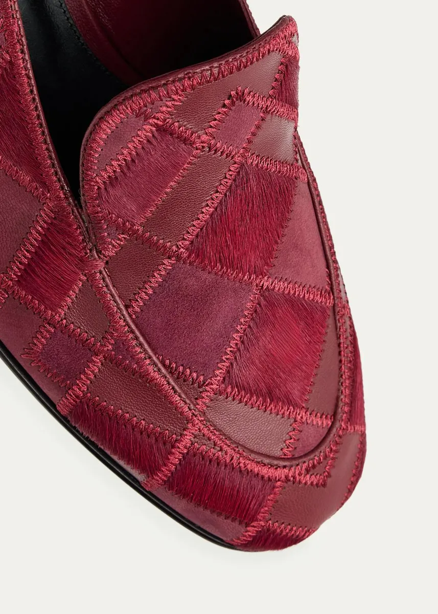 Alexandre Birman Annelise Patchwork Leather Loafers | Thumbnail 5 Alexandre Birman Annelise Patchwork Leather Loafers | Thumbnail 5