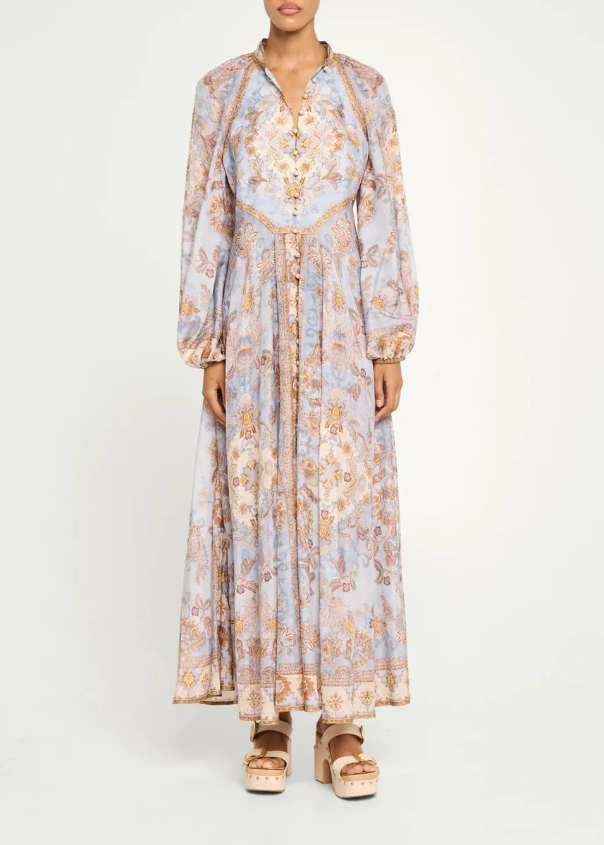 Zimmermann Echo Billow Silk Maxi Dress | Thumbnail 2 Zimmermann Echo Billow Silk Maxi Dress | Thumbnail 2