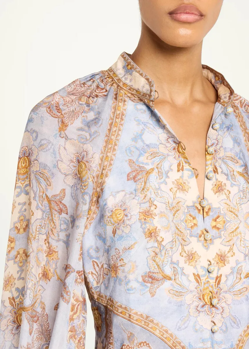Zimmermann Echo Billow Silk Maxi Dress | Thumbnail 5 Zimmermann Echo Billow Silk Maxi Dress | Thumbnail 5