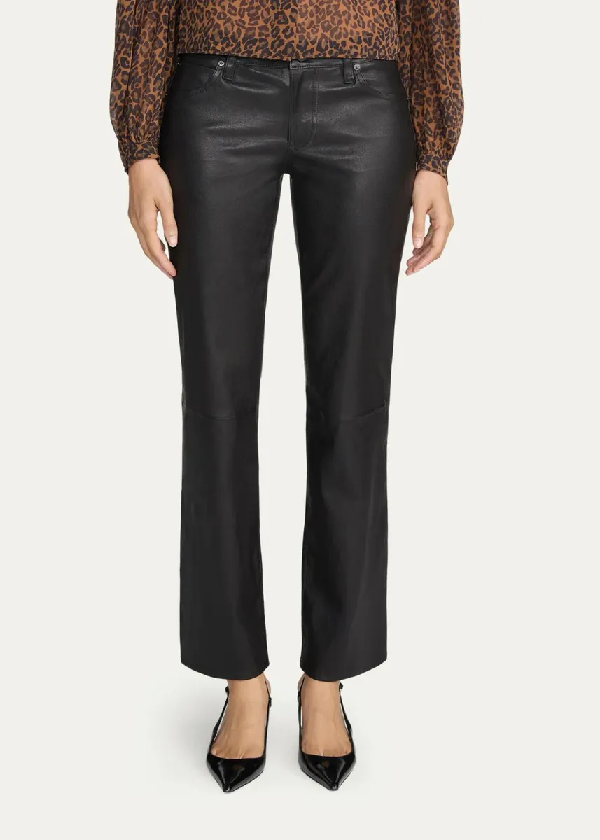 Frame The Leather Cigarette Pants | Thumbnail 4