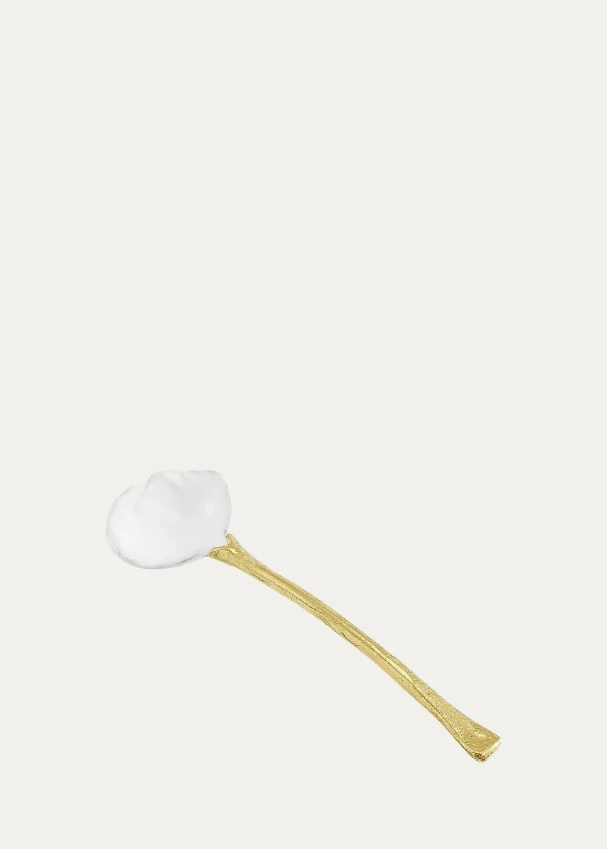 Michael Aram Butterfly Ginkgo Gold Caviar Dish with Spoon | Thumbnail 4 Michael Aram Butterfly Ginkgo Gold Caviar Dish with Spoon | Thumbnail 4