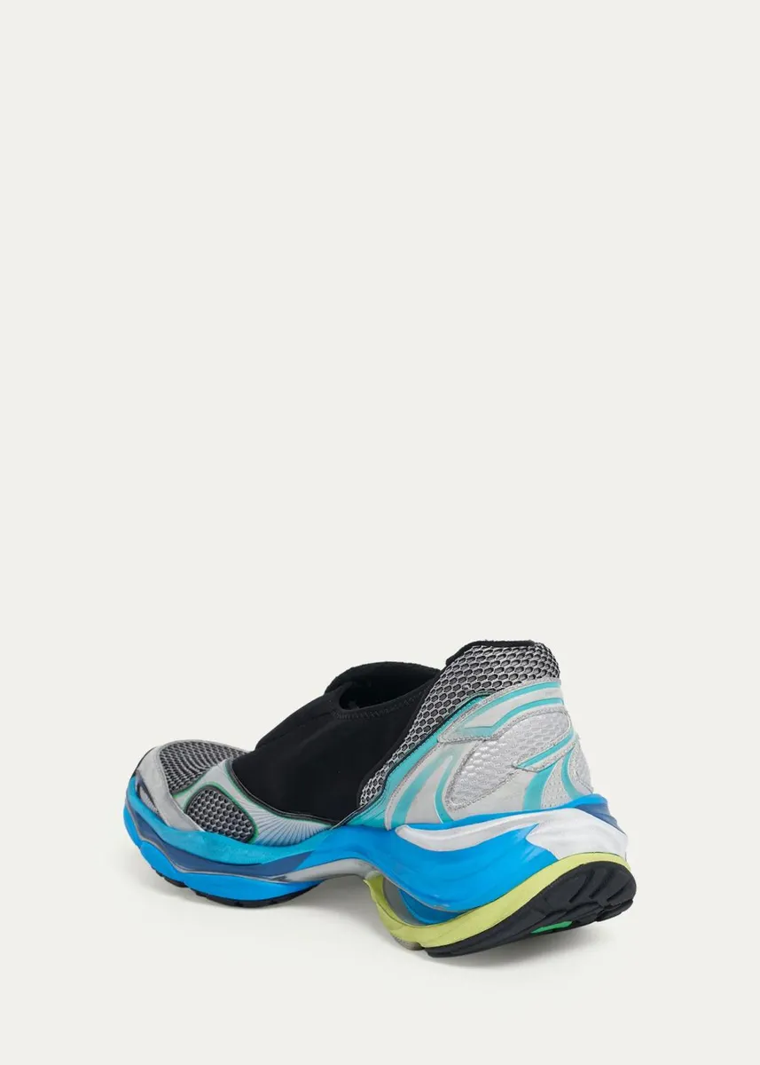 Balenciaga Men's D'Orsay Mesh Mismatched Slip-On Sneakers | Thumbnail 9 Balenciaga Men's D'Orsay Mesh Mismatched Slip-On Sneakers | Thumbnail 9