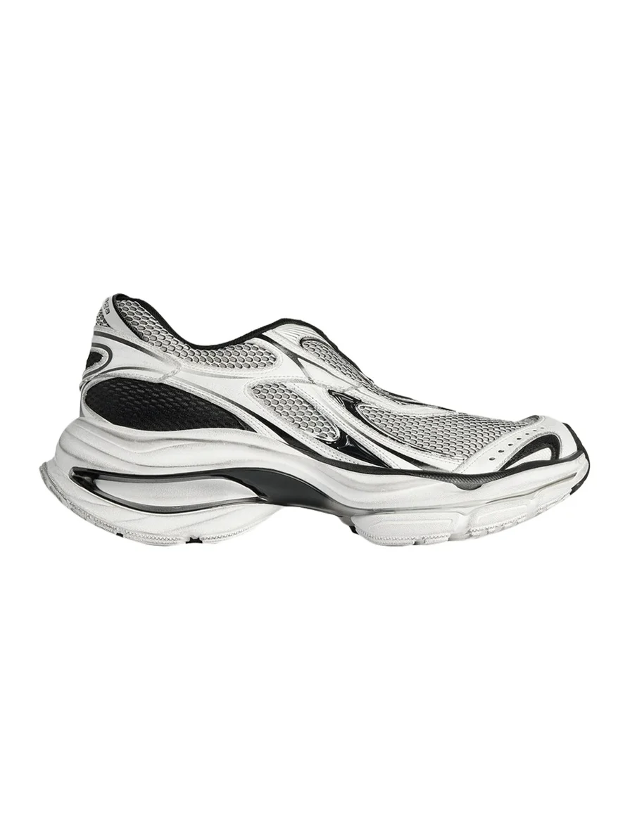 Men's D'Orsay Mesh Mismatched Slip-On Sneakers Men's D'Orsay Mesh Mismatched Slip-On Sneakers